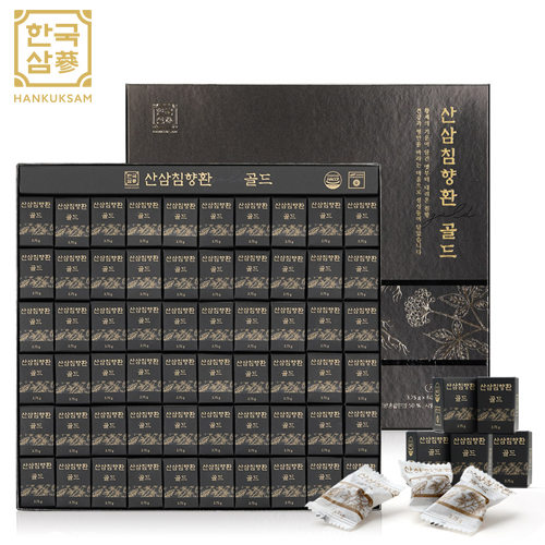 [한국삼] 산삼침향환 골드 3.75g * 60환 선물세트 